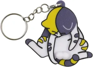 Cute Cat Keychain for Cat Lovers - Funny Kitty Meme Key Ring Chains for Girlfriend Birthday/Christmas/Easter Gifts
