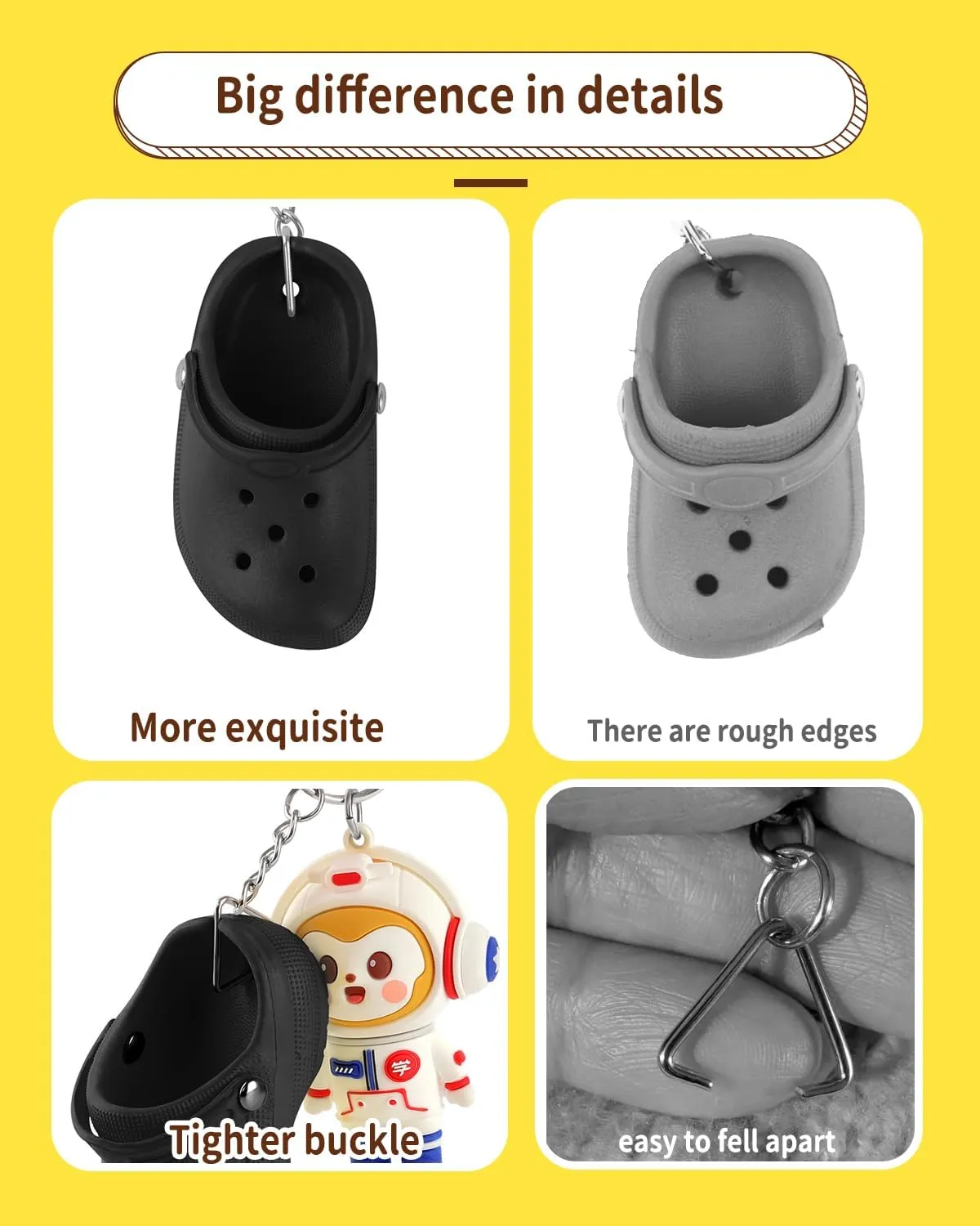Cute Shoe Keychains Bulk for Women Men Kids Party Favors, Mini Key Chains for Car Handbag Backpack Birthday Gifts