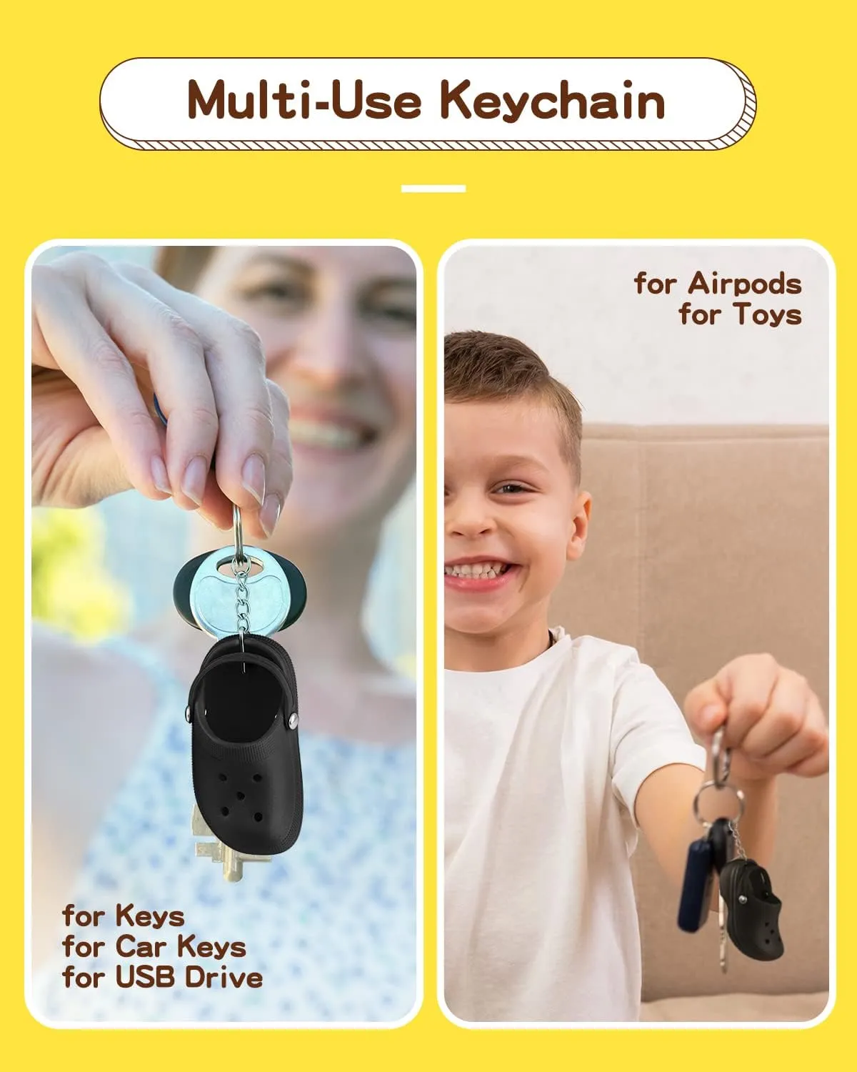 Cute Shoe Keychains Bulk for Women Men Kids Party Favors, Mini Key Chains for Car Handbag Backpack Birthday Gifts