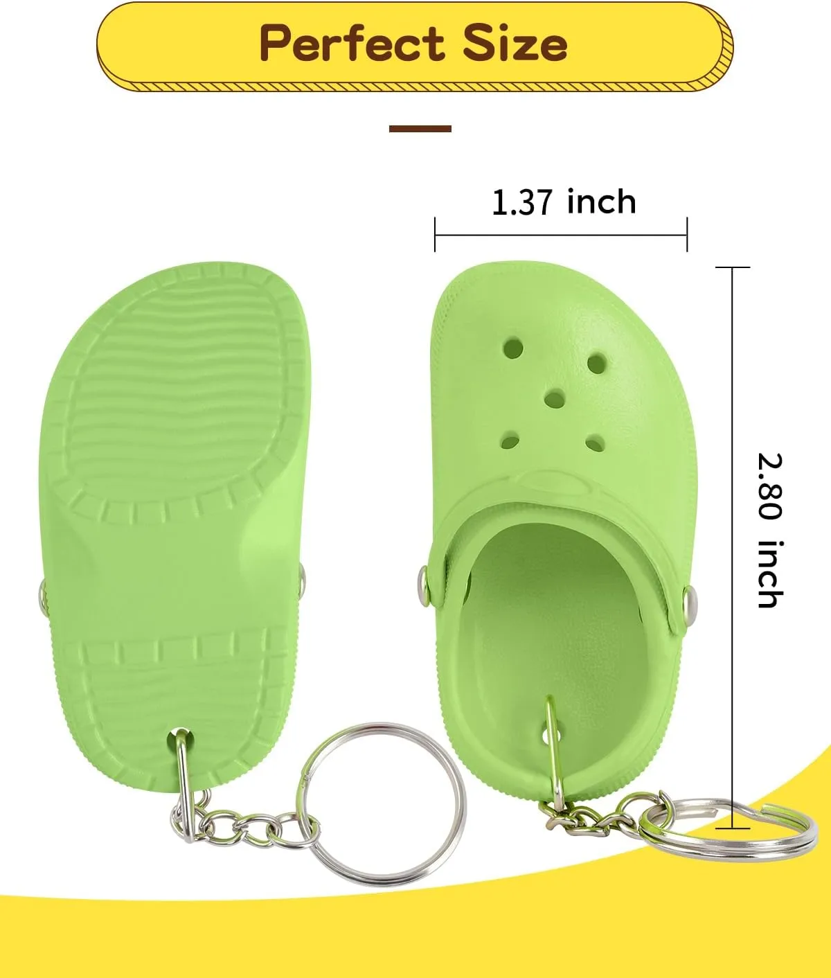 Cute Shoe Keychains Bulk for Women Men Kids Party Favors, Mini Key Chains for Car Handbag Backpack Birthday Gifts
