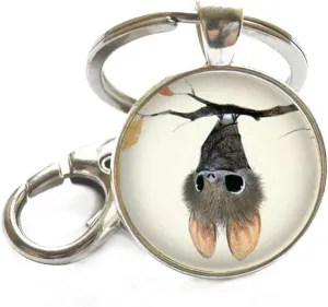 Cutest Little bat Ever Logo Key Ring Keychain Bronze Vintage Keychain Women Jewelry Inspiring Word GiftsAE0092