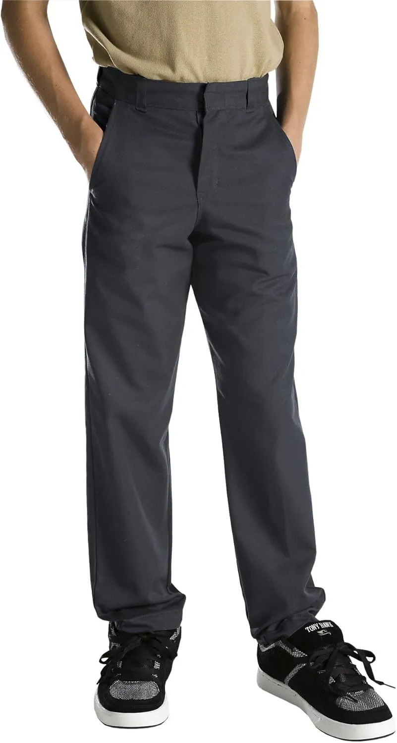 Dickies Boys' Classic Flat Front Pant (Little Boy, Big Boy, & Slim Sizes)