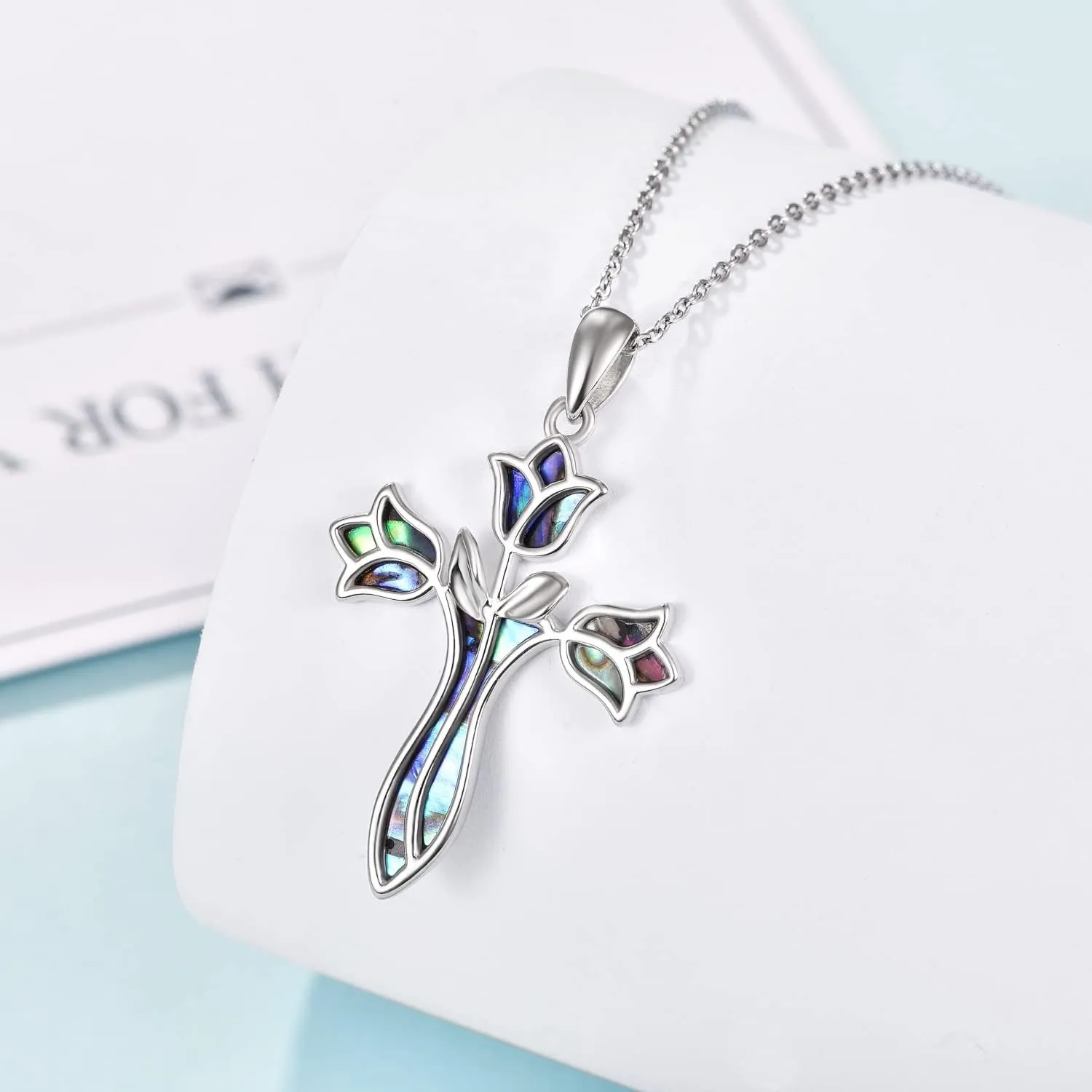 Dreamboat Cross Necklace for Womens Sterling Silver Cross Pendant Christian Necklace Confirmation Gifts Faith Religious Jewelry