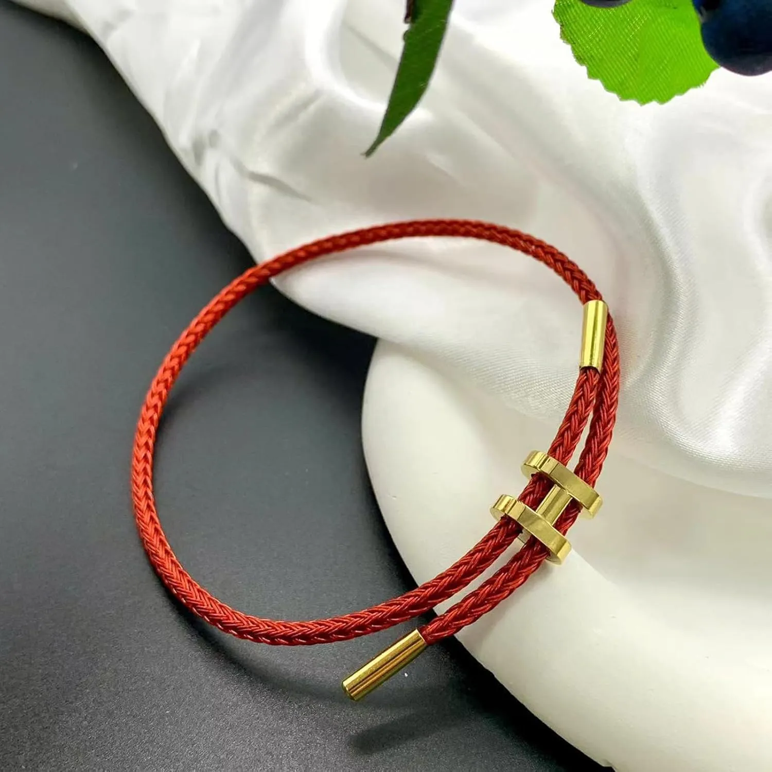 eartif Initial Bracelets For Women Men Adjustable Red Rope H Letters Bracelet Fashion Charm Nail Bracelet For Festival Holiday Daily Accessory