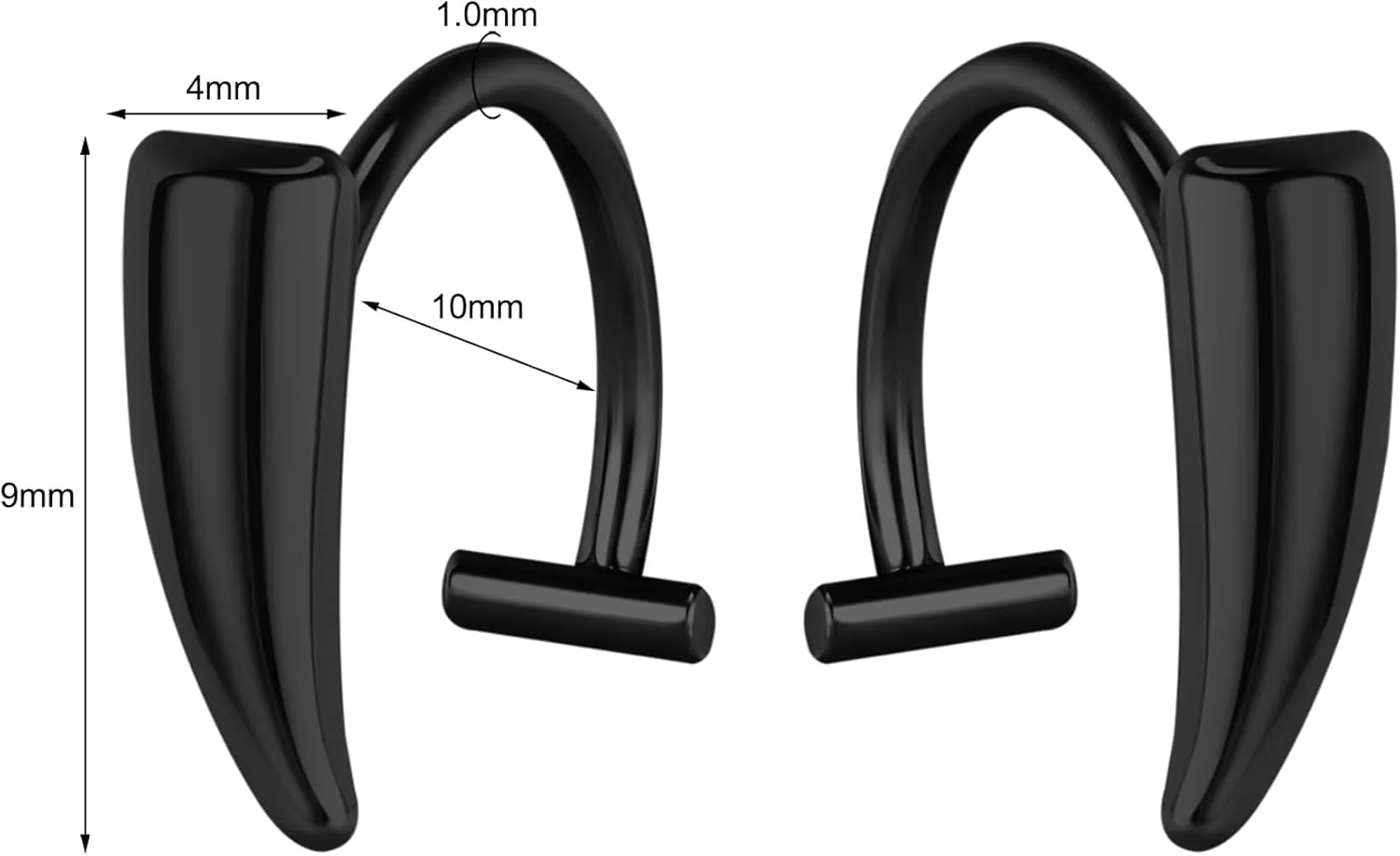 Fake Lip Piercing Hoop for Fake Lip Ring Fake Nose Ring Hoop Nose Cuffs Wolf Teeth Non Piercing Spike Nose Ring Jewelry for Women Men