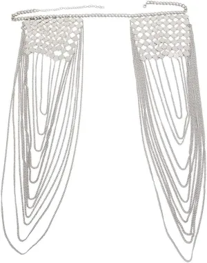 Fashion Body Chain for Women Bohemian Tassels Shoulder Chain Necklace Jewelry for Party Wedding Summer Beach