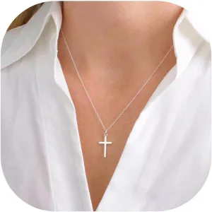 Fashion Cross Necklace for Women - 16 2" Adjustable Chain Length | Mothers Day Birthday Jewelry Gift for Women