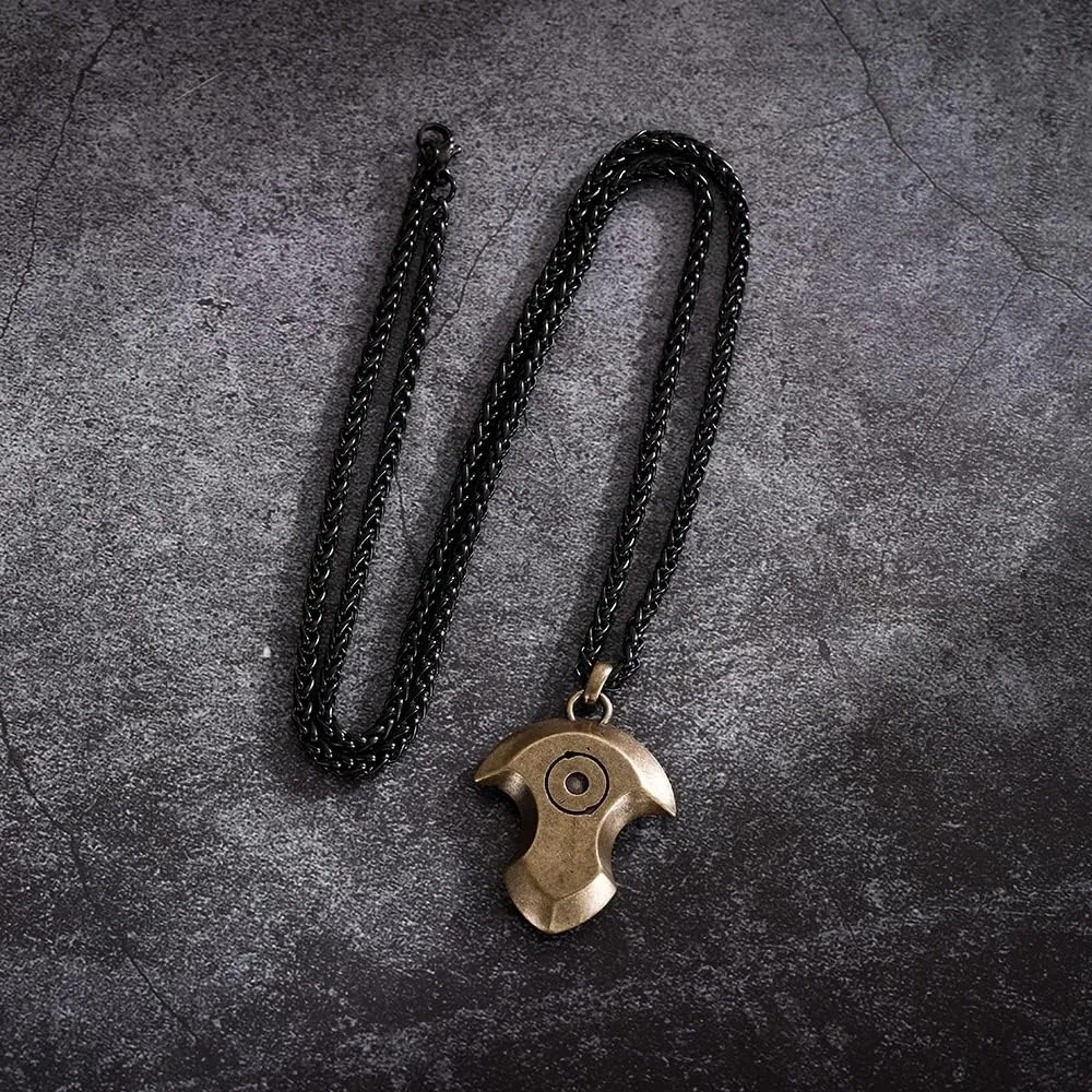 Final Fantasy XIV Real Stainless Steel Dark Knight Red Mage Reaper White Mage Dancer Soul Crystal Necklace Charm Endwalker Final Fantasy 14 Job Stone Necklaces FF14