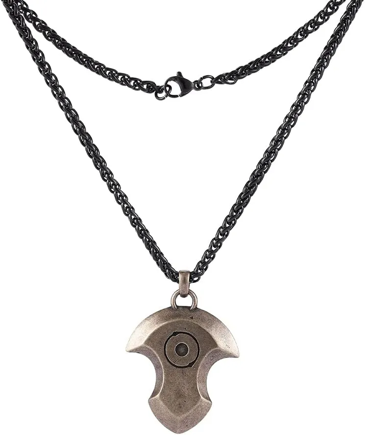 Final Fantasy XIV Real Stainless Steel Dark Knight Red Mage Reaper White Mage Dancer Soul Crystal Necklace Charm Endwalker Final Fantasy 14 Job Stone Necklaces FF14
