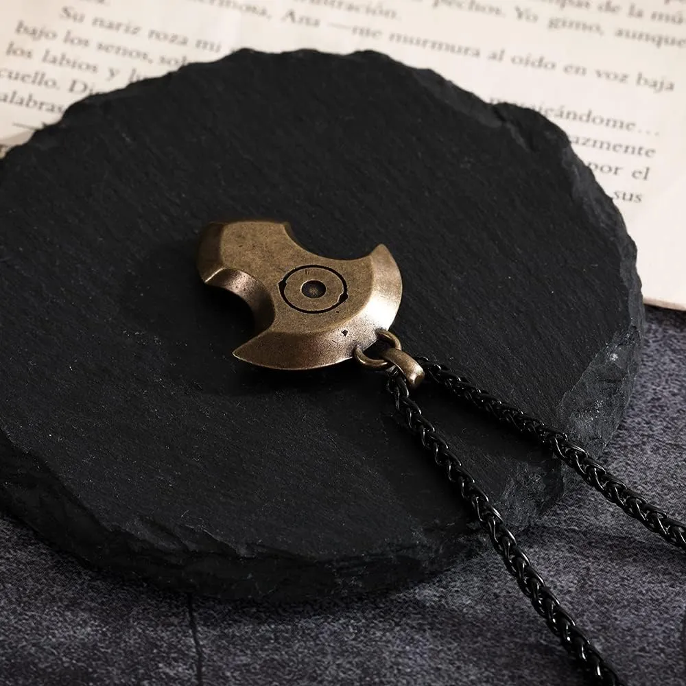 Final Fantasy XIV Real Stainless Steel Dark Knight Red Mage Reaper White Mage Dancer Soul Crystal Necklace Charm Endwalker Final Fantasy 14 Job Stone Necklaces FF14