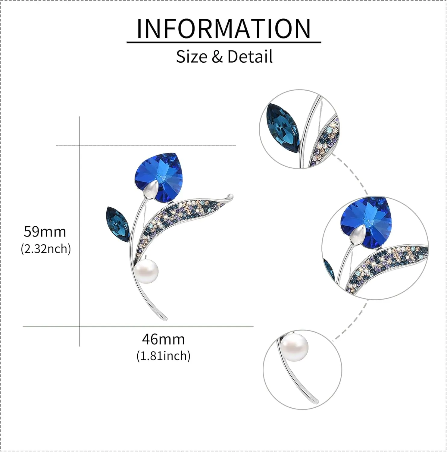 Flower Brooch for Women Brooches Lapel Pin Jewelry Gifts Dress Accessories for Women