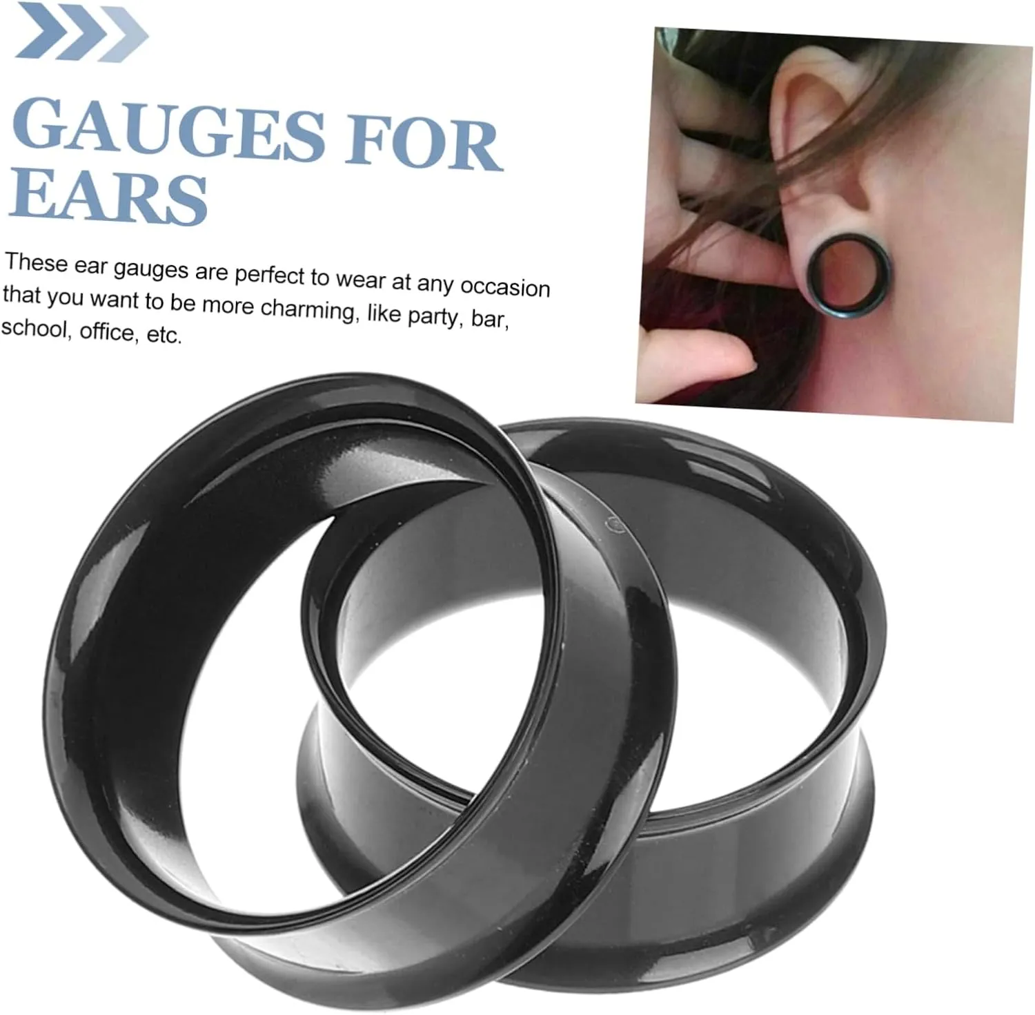 GALPADA Stretcher Ear Buds Earbuds Ear Gauges Plugs/Gauges for Ears Ear Stretching Gauges Ear Expanders Ear