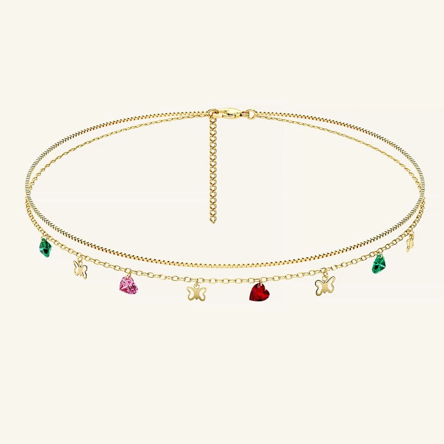 Gold Body Belly Chain for Women 14k Gold Waist Chains Boho Rhinestone Beach Adjustable Summer Belly Chain