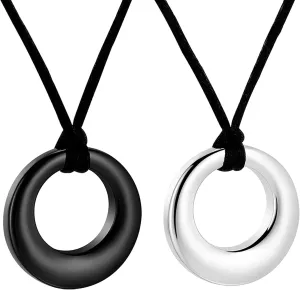 Hearbeingt Cremation Jewelry Urn Necklace for Ashes for Women Men, Circle of Life Eternity Memorial Pendant Ash Jewelry