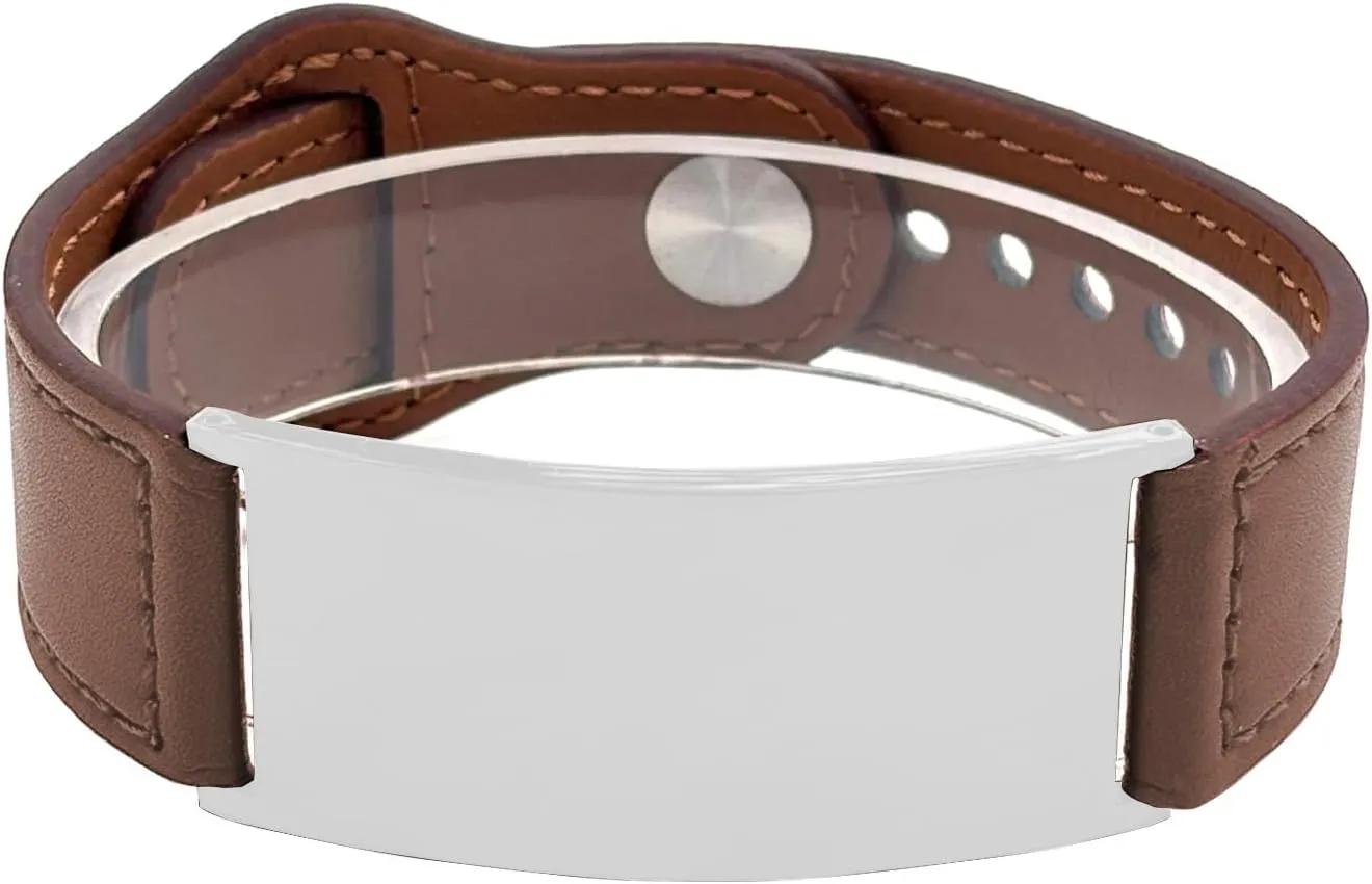 Hebrew Leather Adjustable Bracelet Free Engraved Priestly Blessing Jewish Shema Bracelets ID Jewelry for Men & Women, 5.5-7.87"