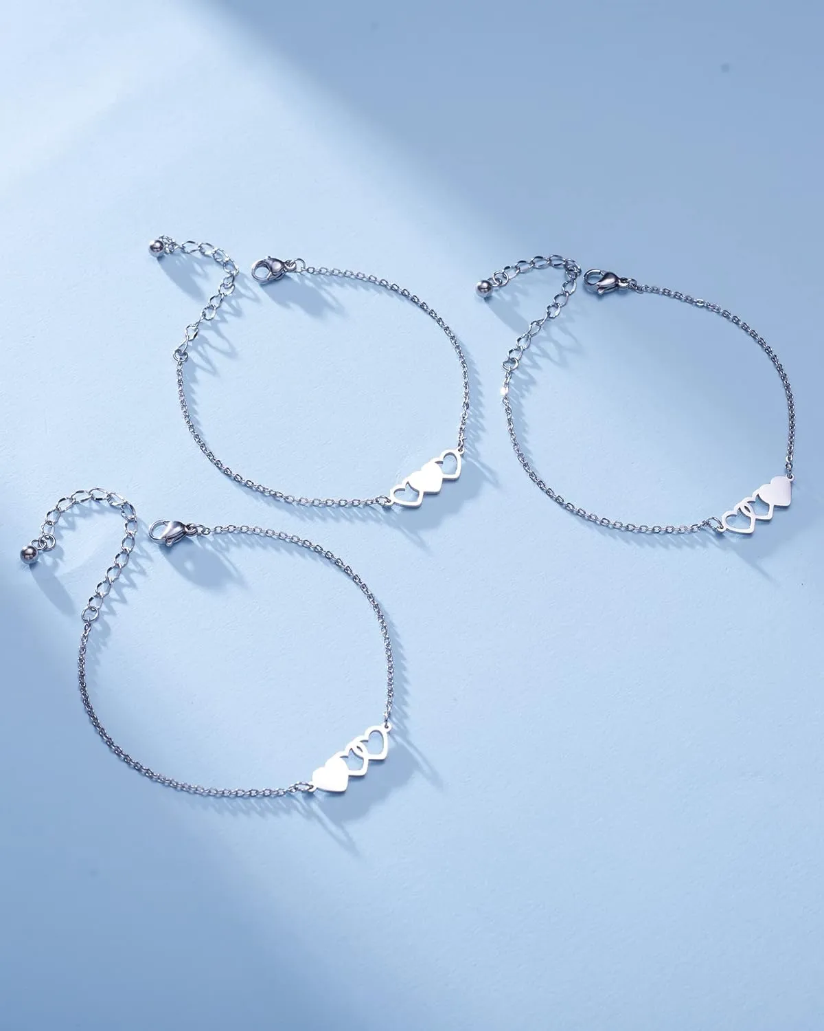 HOFOYA Sisters Best Friends Forever Matching BFF Necklace Set for 2 3 4,Mom Daughter Necklaces,Friendship Necklace,Christmas Birthday Gift for Women Teens BFF Sister.