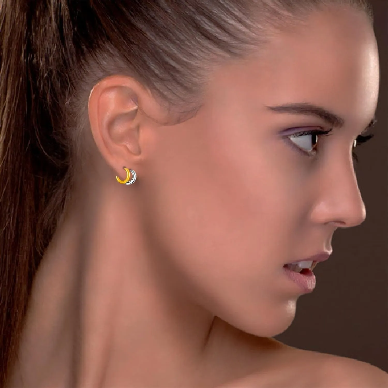 Hoop Earrings for Women 14K Gold Plated Chunky Hoop Earrings Set for Women Hypoallergenic Thick Men Huggie Hoop Earrings for Men Jewelry Gifts