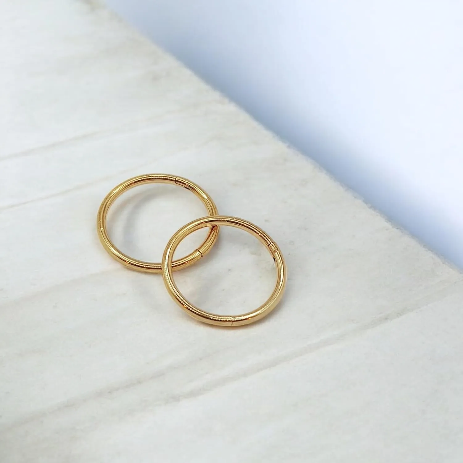 Hypoallergenic Nose Rings 18G 316l Surgical Steel Septum Jewellery Hinged Segment Ring Body Piercing Nose Hoop Lip Rings Nose Helix Cartilage Rook Earrings For Men Women Unisex - Silver Gold Black