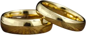 IVANKA Couples Ring Set, His and Hers Wedding Band Set, Engagement Ring Set, 14K Gold Filled 925 Sterling Silver Wedding Band, Promise Ring Set, His and Hers Ring Set Anniversary Ring Duo Set For Couple Gift for Her/Him