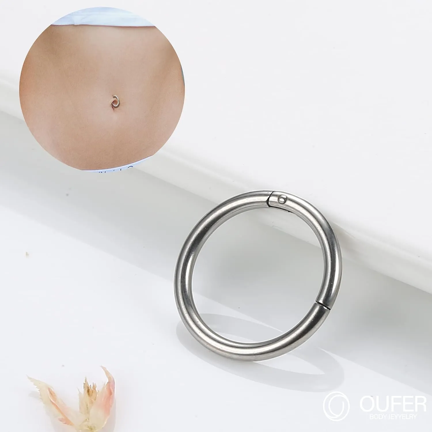JeryWe 3Pcs 14G Clicker Belly Button Rings for Women Surgical Steel Belly Button Piercing Silver Gold Rose Gold Belly Ring Belly Button Bars 10/12MM Belly Piercing Jewelry