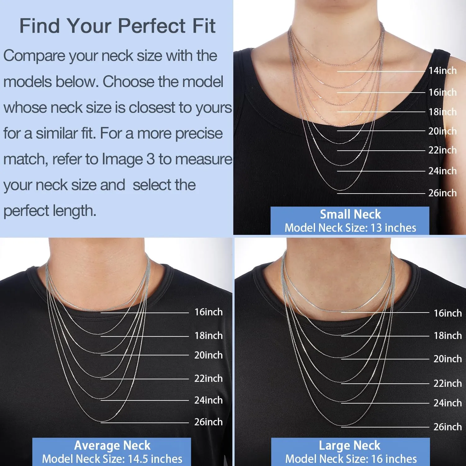 Jewlpire Solid 18k Gold Over 925 Sterling Silver Chain Necklace for Women, 1.2mm Cable Chain Necklace Thin & Dainty & Sturdy Women's Chain Necklaces 14/16/17/18/20/22/24 Inch