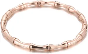 Jude Jewelers Stainless Steel Bamboo Style Classic Plain Open Clasp Bangle Bracelet