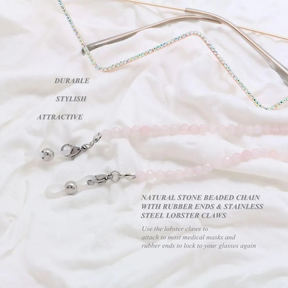 KAI Top Eyeglasses Fashion Beaded Face Mask Holder Lanyard for Women
