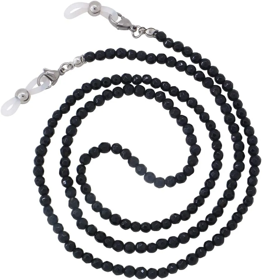 KAI Top Eyeglasses Fashion Beaded Face Mask Holder Lanyard for Women