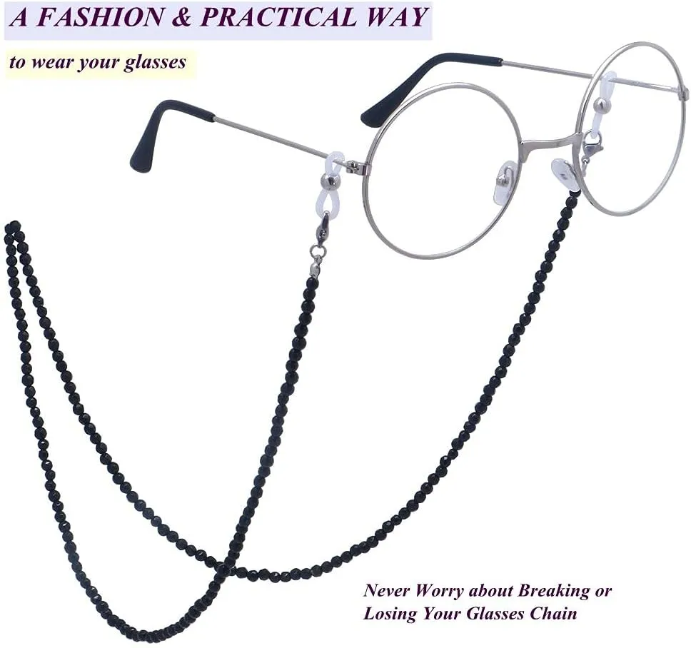 KAI Top Eyeglasses Fashion Beaded Face Mask Holder Lanyard for Women