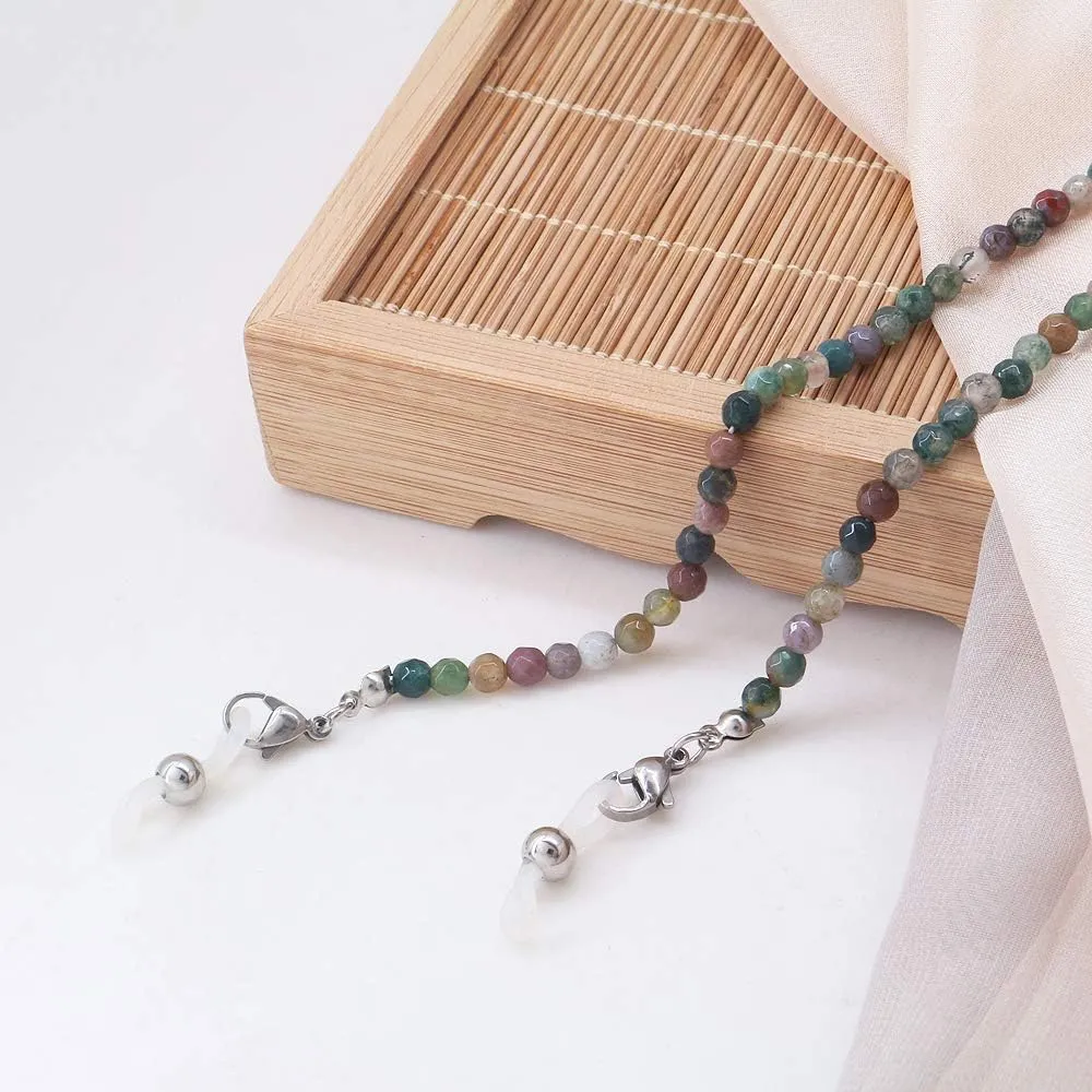 KAI Top Eyeglasses Fashion Beaded Face Mask Holder Lanyard for Women