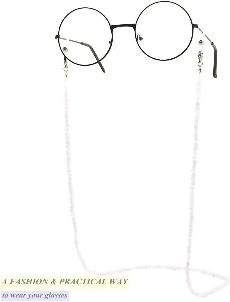 KAI Top Eyeglasses Fashion Beaded Face Mask Holder Lanyard for Women