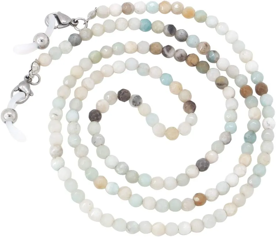 KAI Top Eyeglasses Fashion Beaded Face Mask Holder Lanyard for Women