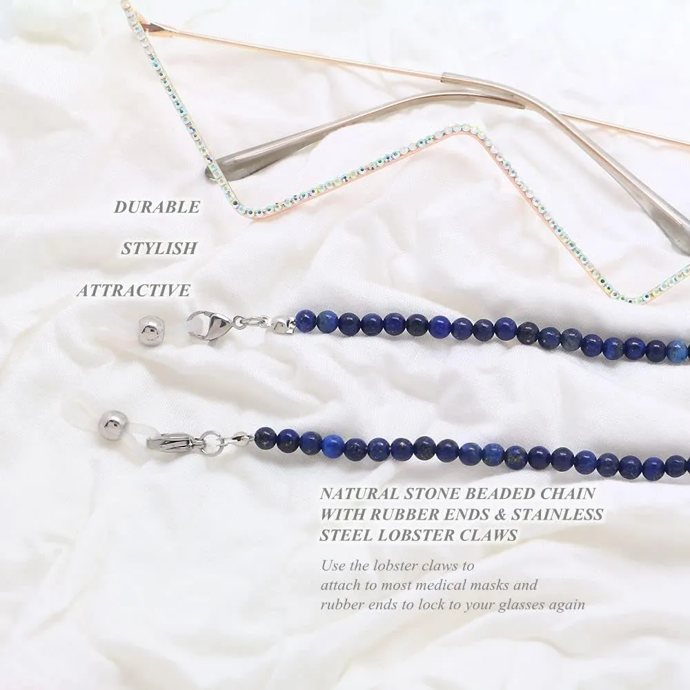 KAI Top Eyeglasses Fashion Beaded Face Mask Holder Lanyard for Women