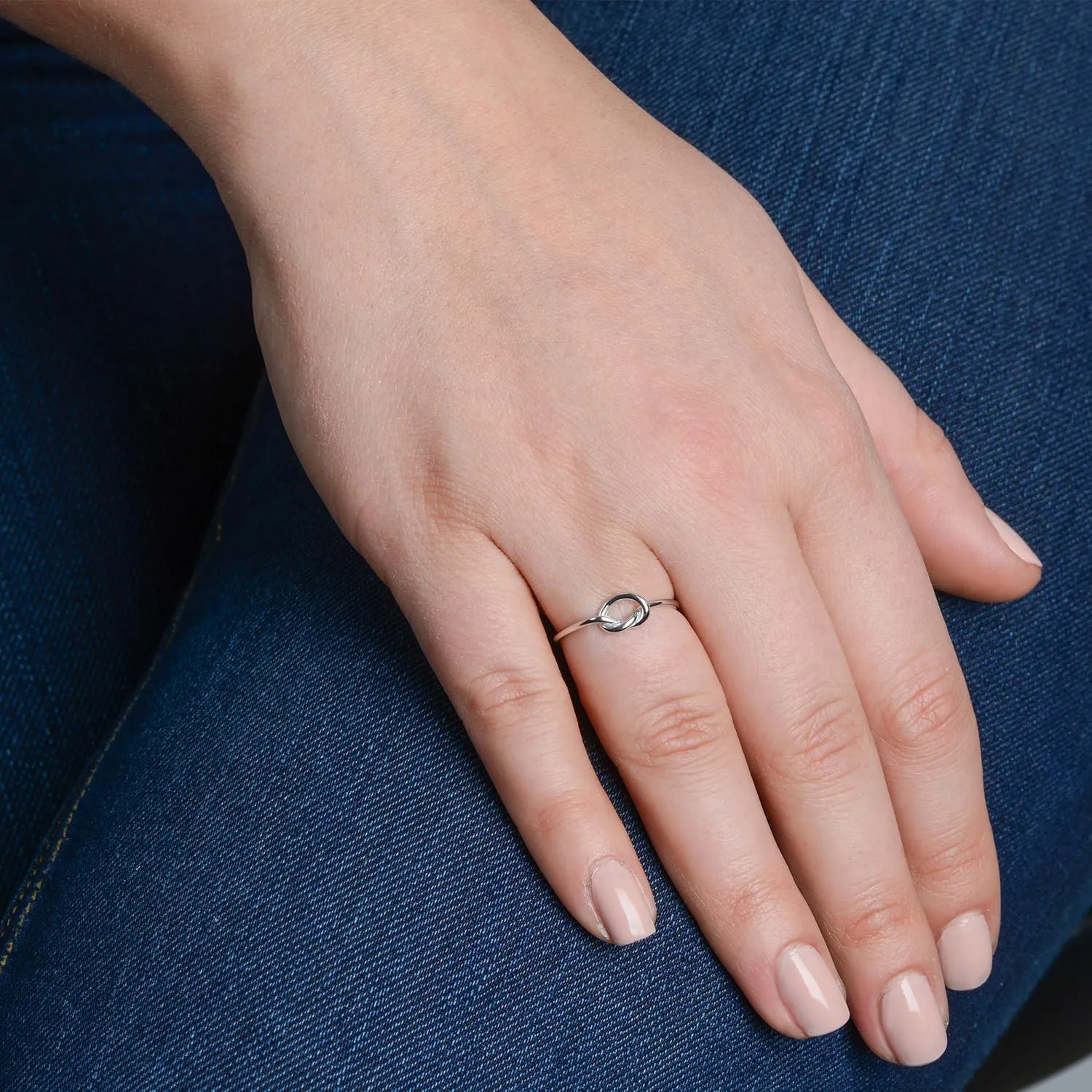 Kooljewelry 14k Gold Love Knot Ring (yellow gold, white gold or rose gold)