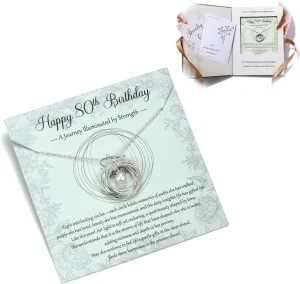 Krfy Birthday gifts for women - 925 sterling silver necklace moissanite pearl necklaces 30th 40th 50th 60th 70th 80th 90th birthday gifts 30 40 50 60 70 80 90 Years Old Birthday Present
