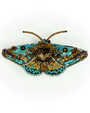 Lanipes Moth Brooch Pin