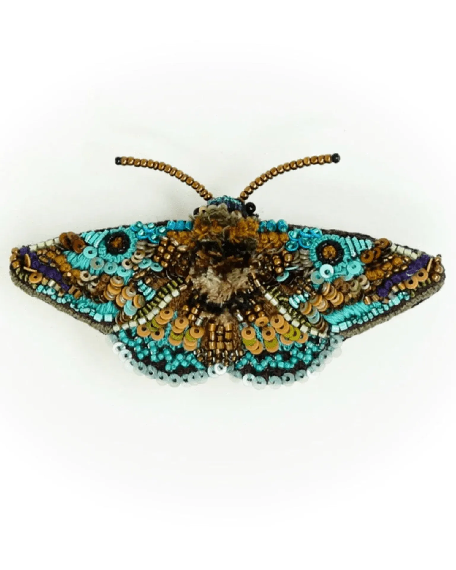 Lanipes Moth Brooch Pin