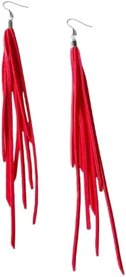 Leather Fringe Earrings Bohemian Fringe Vintage Earrings Boho Long Fringe Earrings Western Women's Jewelry