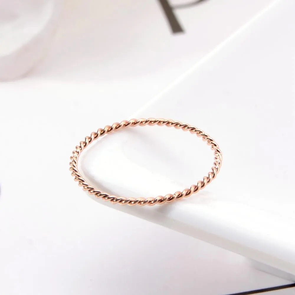 LIU JUN Copper Tensor Ring For Women, Pure Copper Tensor Solid Twisted Handmade Health Rings Set For Women Men Fashion Energy Jewelry Gifts