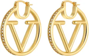Luxurious 18K Gold Stud Earrings - Hypoallergenic, Ideal for Women | beautiful Gift for Fashionistas | Elegantly Complements Any Occasion