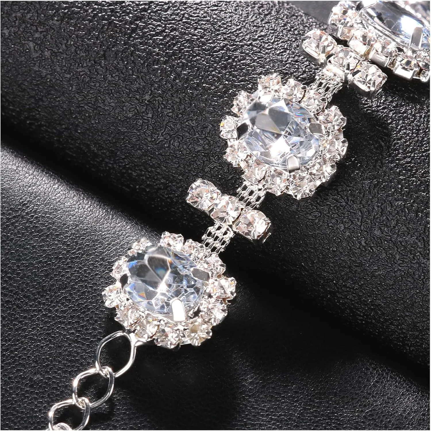 Luxury Rhinestone Lingerie Straps Jewelry - Sexy Crystal Shoulder Strap Chain for Festival, Rave, Underwear, Bridal Wedding Dress, Bra - Women's Accessory