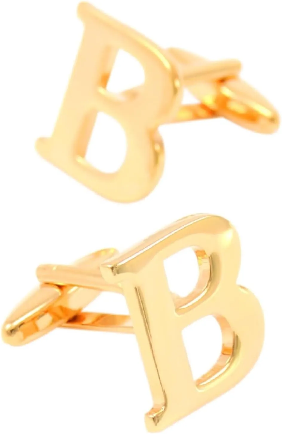 Men Dress Shirt Cuff Links, Cufflink Set 26 Letters Shirt Buttons for Men for Wedding Groom Business