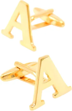 Men Dress Shirt Cuff Links, Cufflink Set 26 Letters Shirt Buttons for Men for Wedding Groom Business