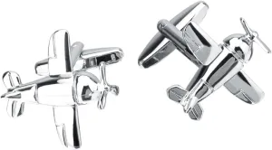 Men's Cuff Links Silver, Cufflinks Wedding Airplane Cuff Links Vintage for Wedding Business