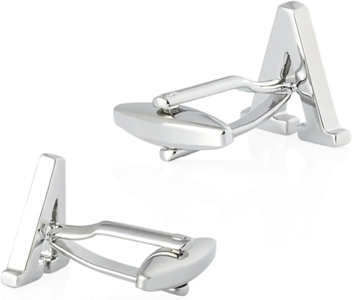 Mens Cufflink, Cuff Links Mens Letter Cuff Links Mens Overnight for Son, Father, Husband, Boyfriend