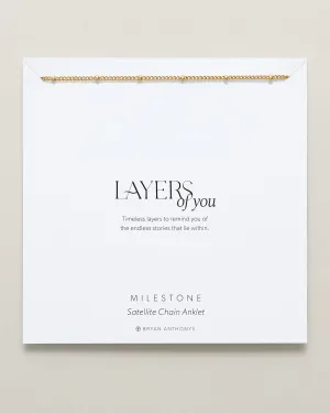 Milestone Satellite Chain Anklet