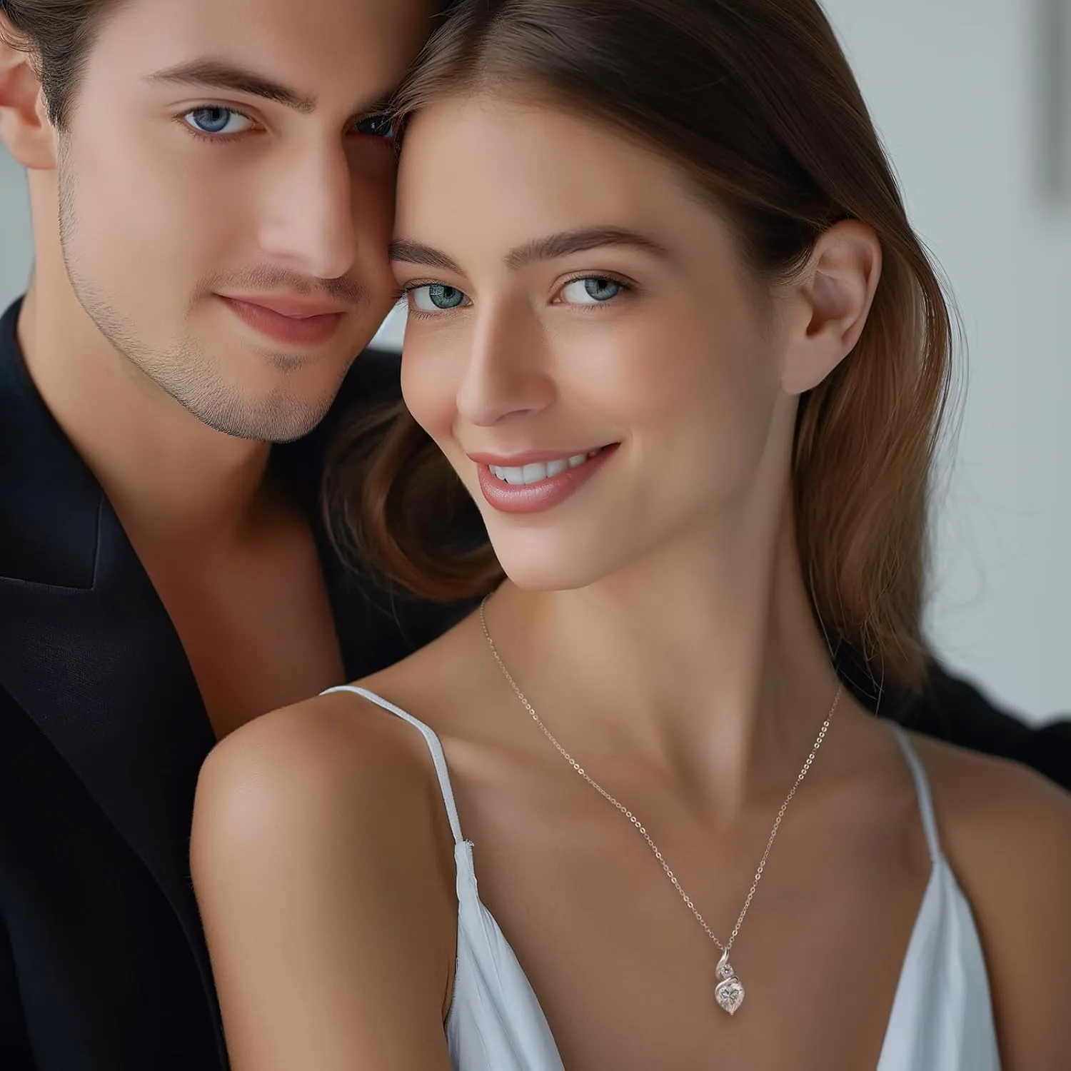 Moissanite Heart Pendant Necklaces for Women925 Sterling Silver Gold Plating Necklace with BirthstoneIdeal Anniversary Present or Birthday Christmas Valentine Engagements Mothers Day Jewelry Gifts for Mom Wife Her Girlfriend