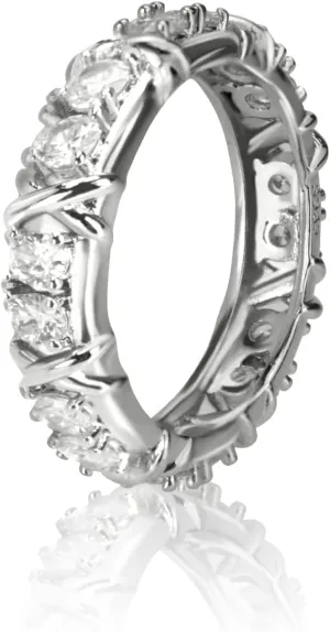 Moissanite Magnetology Lymphvity Ring, Magnetic Zircon Shaping Cross Full Moissanite Diamond Ring, Moissanite Rings for Women Weight Loss, Unclog Bloodstream and Lymph Nodes