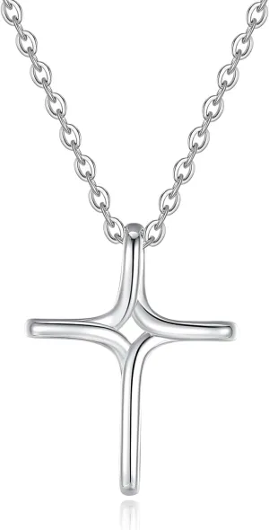Moissanite Necklace 925 Sterling Silver Necklace Plated 18K White Gold Pendant Necklace For Women Valentines Day Gifts For Her