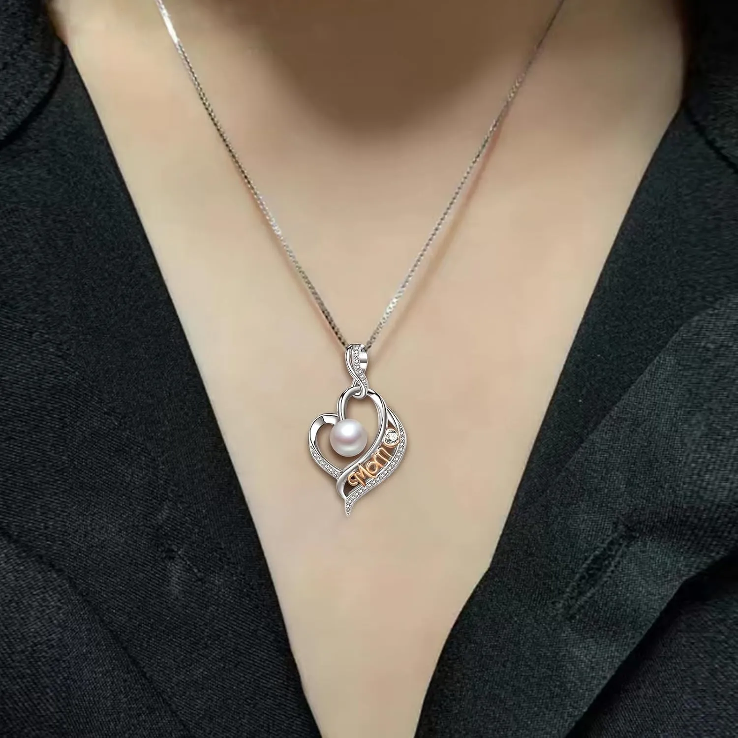 Mothers Day Gifts for Mom -Grandma Mom from Daughter Son, Gifts for Wife Nana Mother Birthday-Christmas Day for Women Her Jewelry Gift, Pearl Necklaces